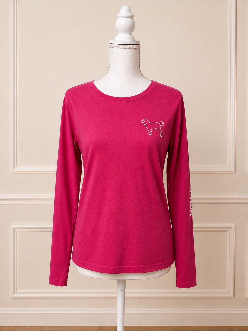 The Black Dog Women’s Small Pink Long Sleeve Graphic Tee Life Off the Leash